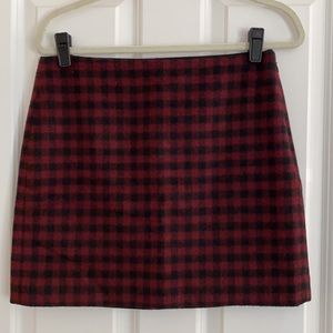 Madewell Buffalo Plaid Mini Skirt - Size 6